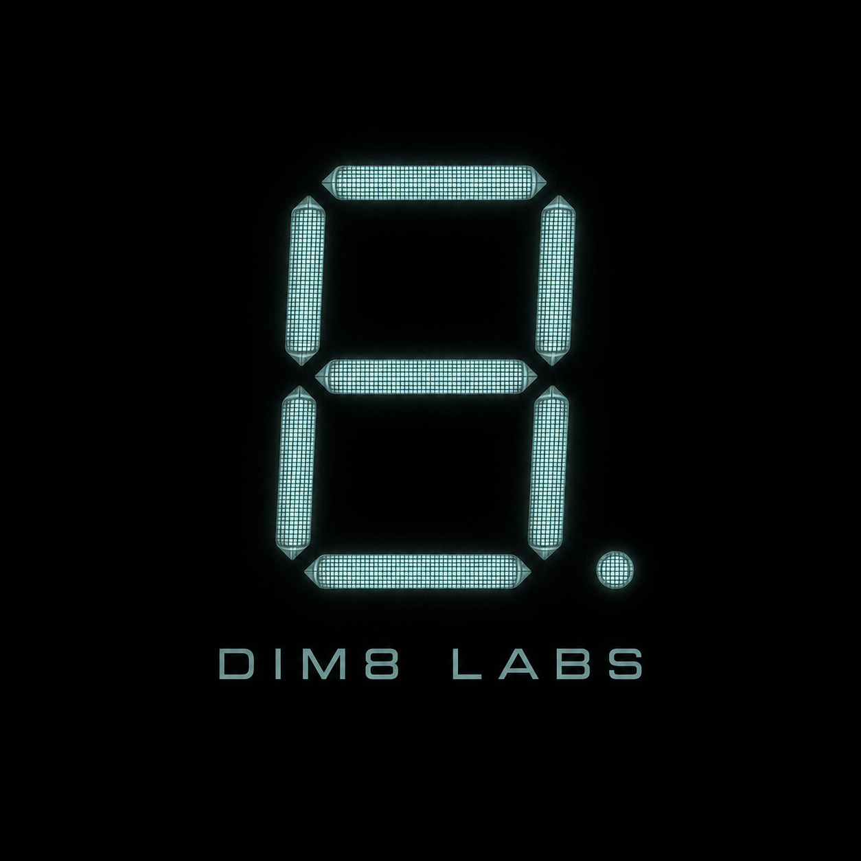 DIM8 vacuum fluorescent display logo